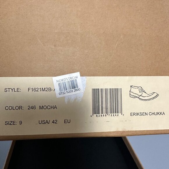 John Varvatos U.S.A. Mens Brown Suede Leather Lug Sole Eriksen Chukka Boots 9M - Picture 15 of 15